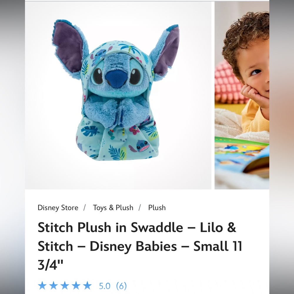 Stitch Plush in Swaddle